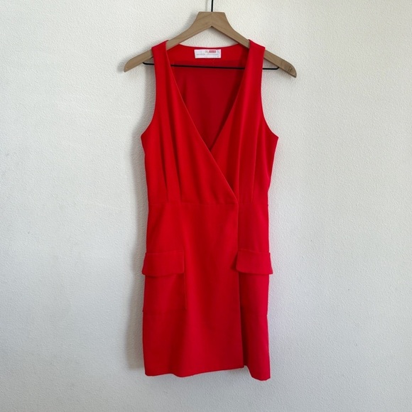 Amanda Uprichard Red Cargo Dress Small - Picture 2 of 6